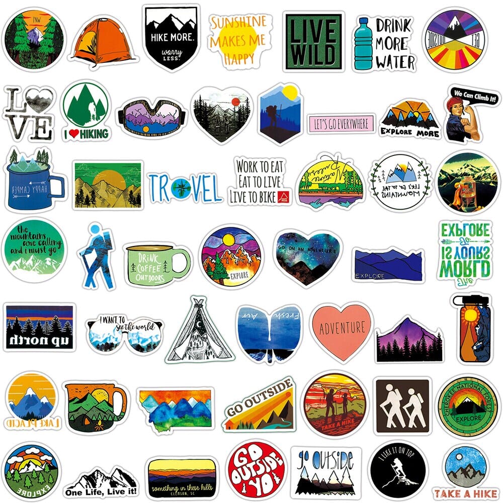 Autocollants Valise Aventurier - Pack de 100