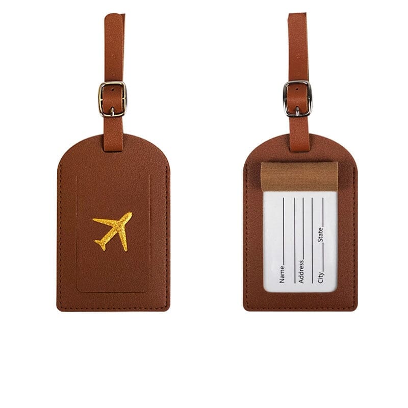 Étiquette Bagage - Avion Gold
