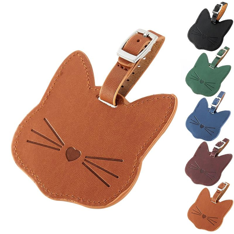Étiquette Bagage - Chat Mignon - Votre Compagnon de Voyage