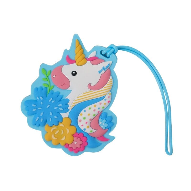 Étiquette Bagage - Licorne Kawaii - Voyages & Aventure