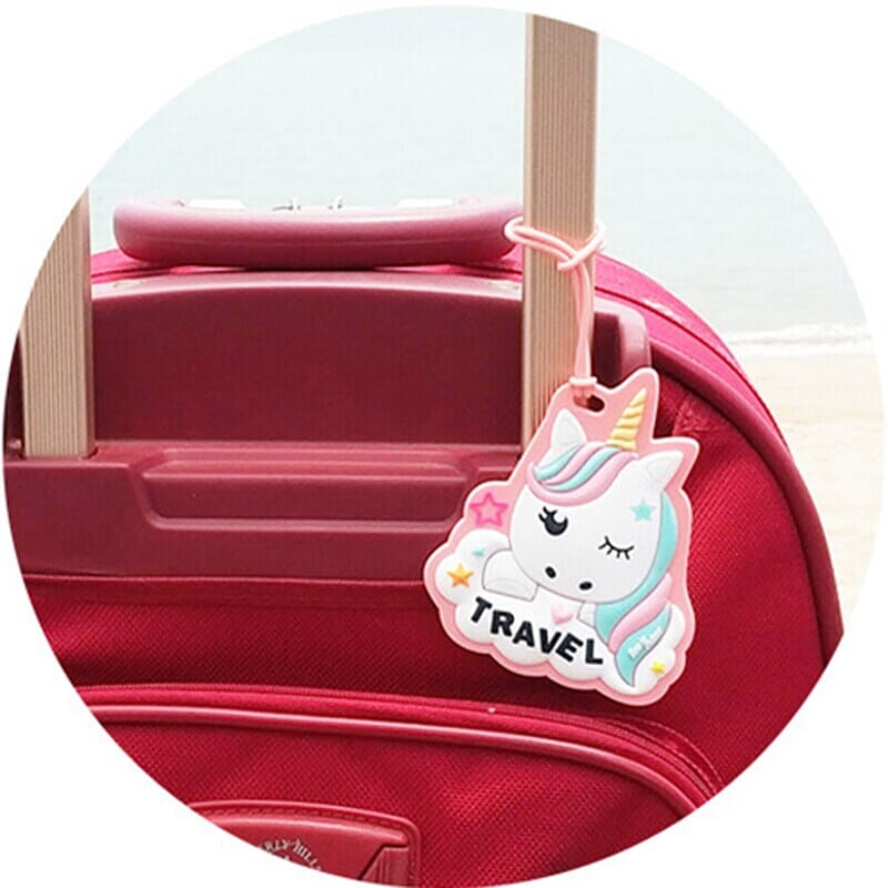Étiquette Bagage Licorne Voyage