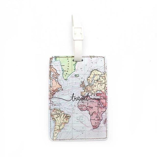 Étiquette Bagage - Carte de Voyage