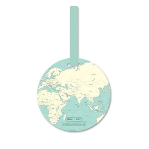 Étiquette Bagage - World Map Adventure