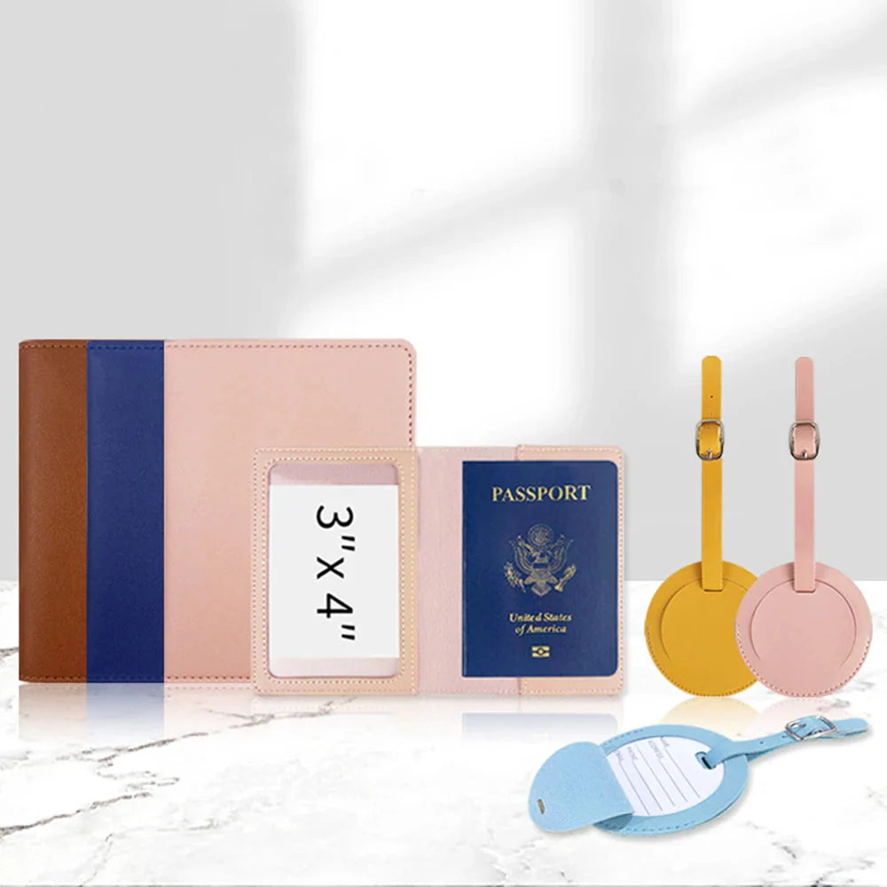 Étiquette Bagage et Étui Passeport de Voyage Personnalisables