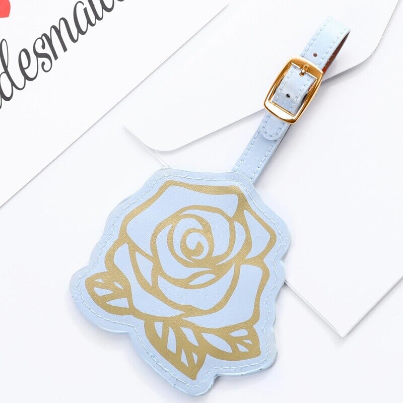 Étiquette de Bagage pour Femme en Rose
