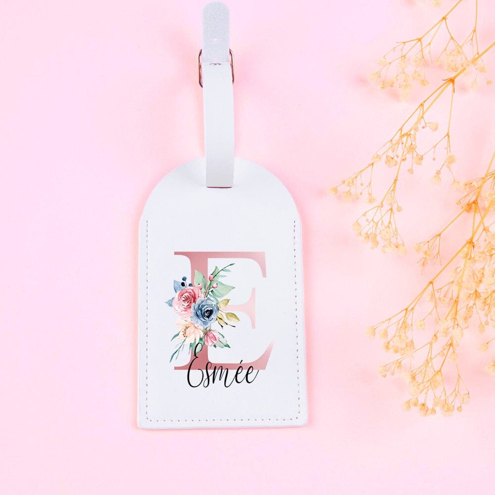 Étiquette Bagage Personnalisée pour Femme - Prénom & Initiale