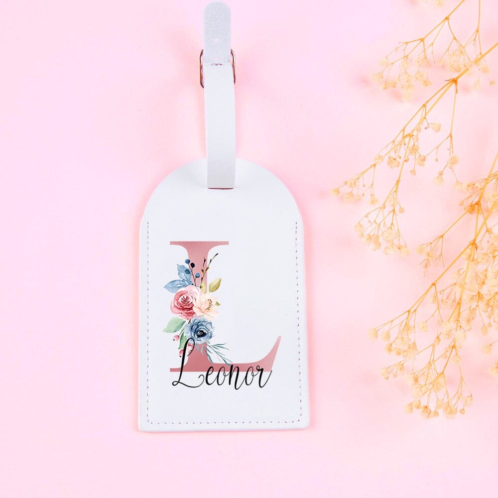 Étiquette Bagage Personnalisée pour Femme - Prénom & Initiale