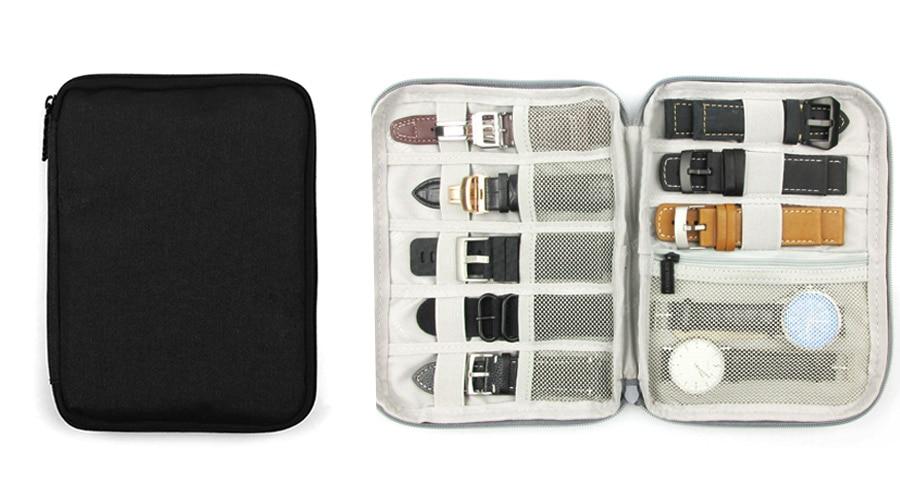 Étui de Voyage pour Montres - TravelBasics Noir (10 Montres)