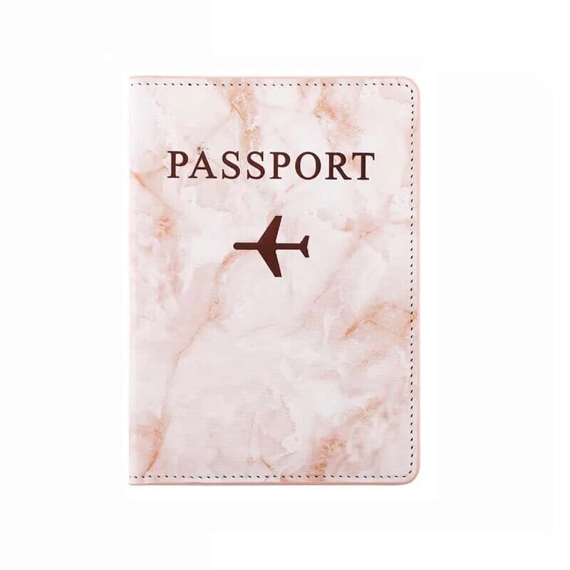 Étui Passeport Marbre - Voyage en Avion