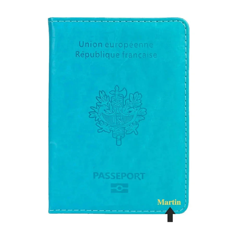 Étui Passeport Personnalisé Prénom - Destination France
