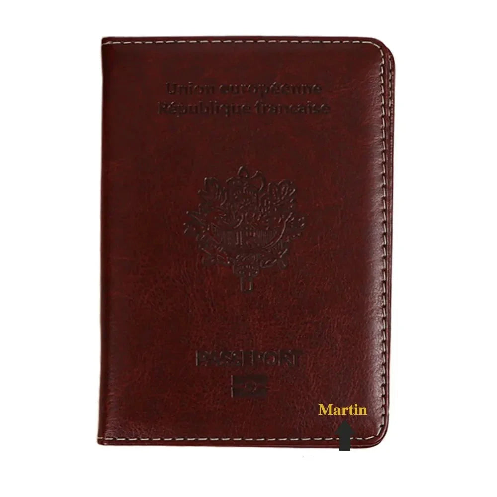 Étui Passeport Personnalisé Prénom - Destination France