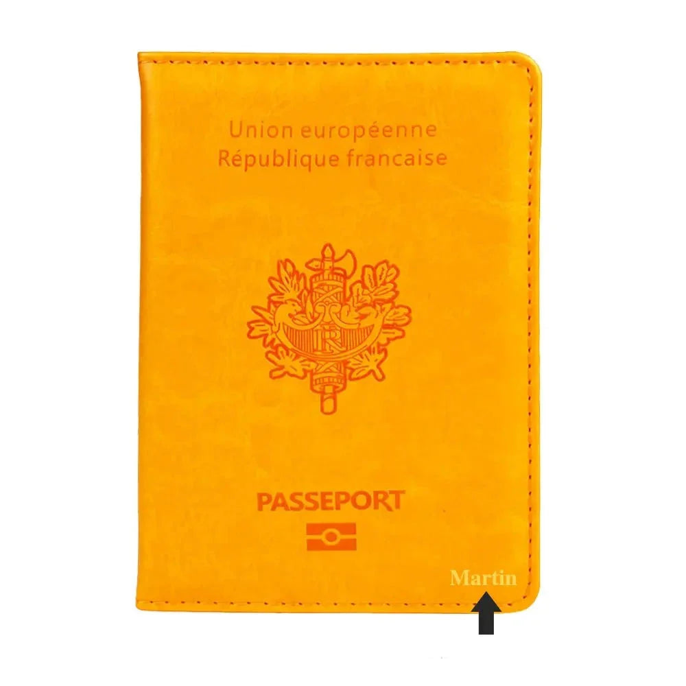 Étui Passeport Personnalisé Prénom - Destination France