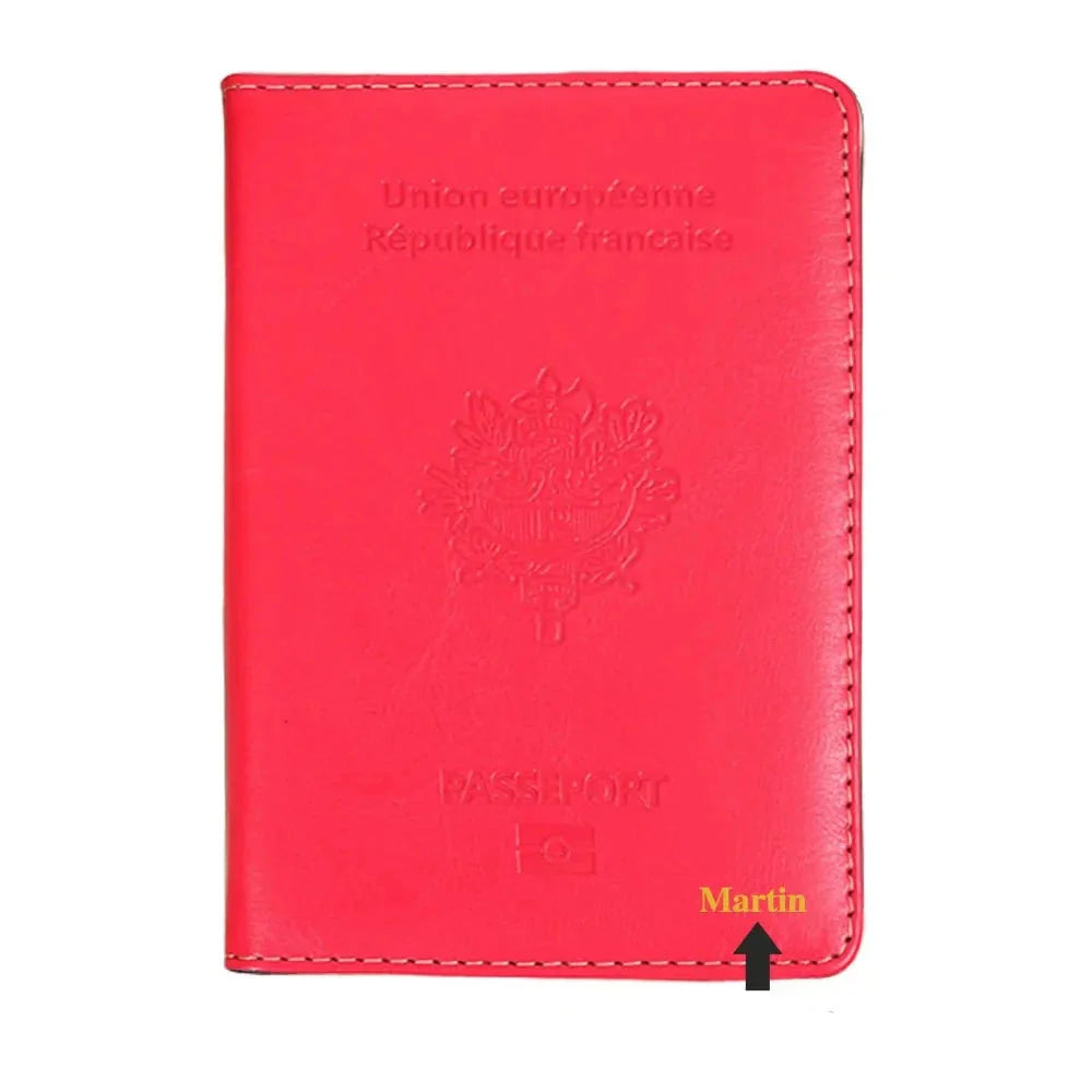 Étui Passeport Personnalisé Prénom - Destination France
