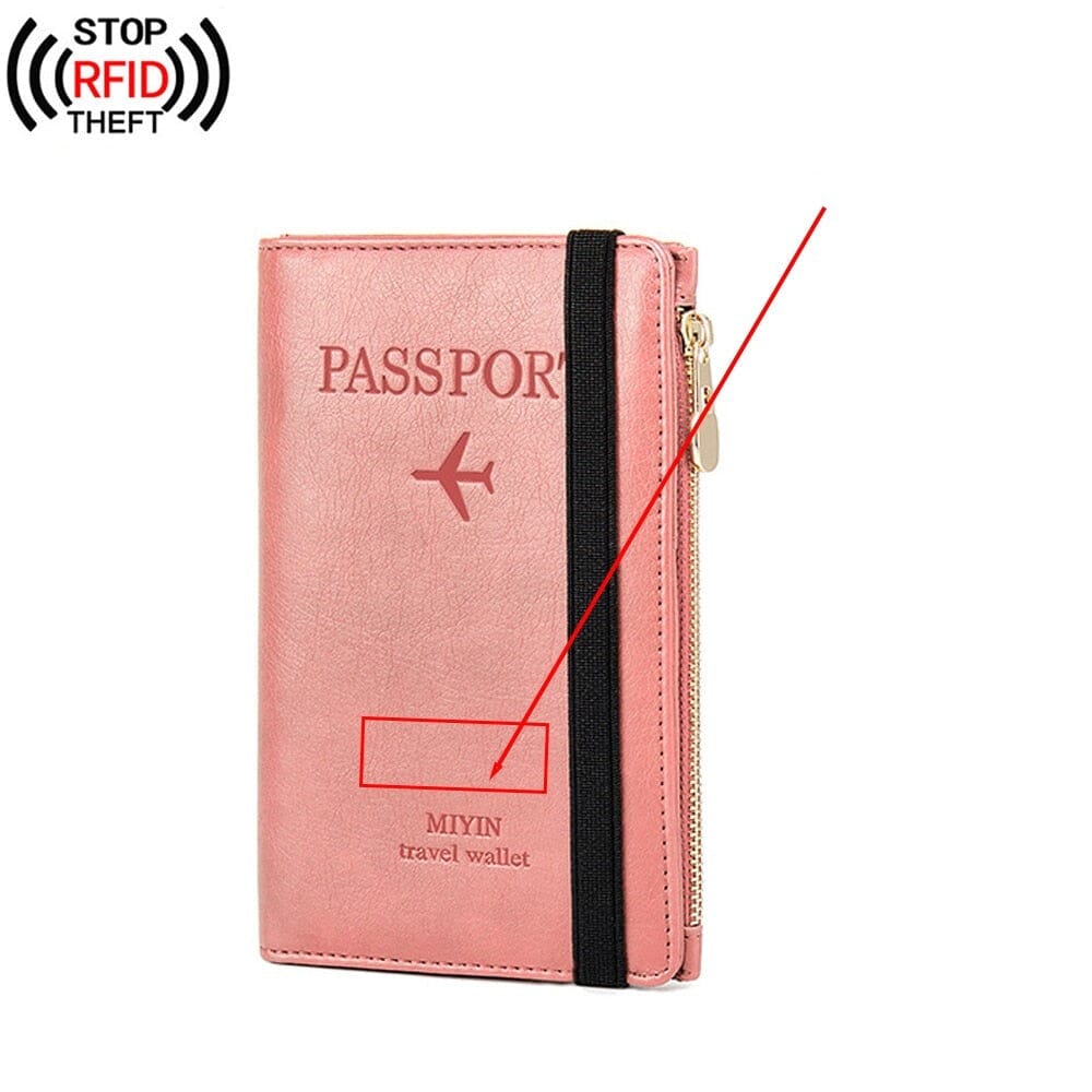 Grand Portefeuille de Voyage Personnalisé Passeport Vintage (Anti-RFID) - Édition Voyageurs