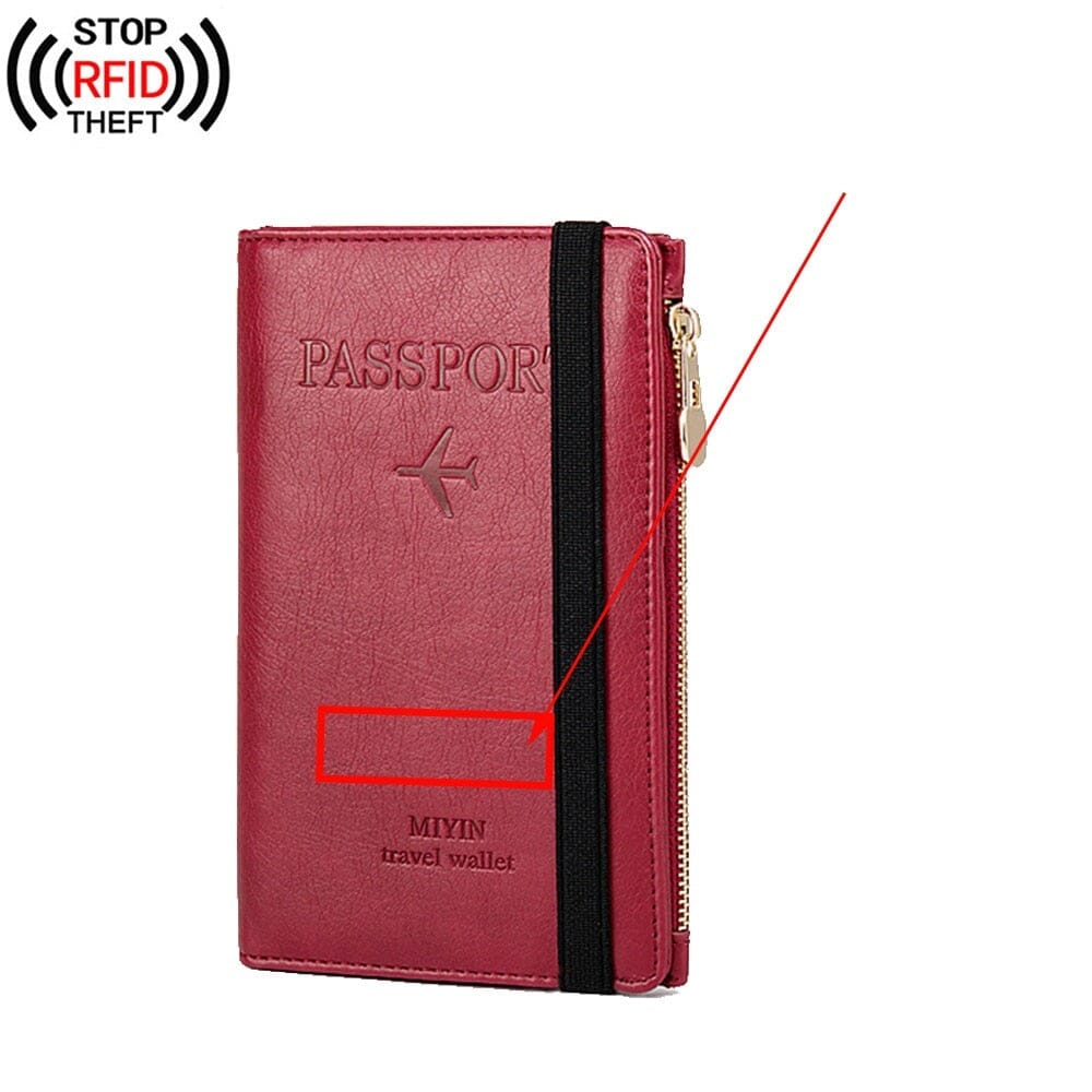Grand Portefeuille de Voyage Personnalisé Passeport Vintage (Anti-RFID) - Édition Voyageurs