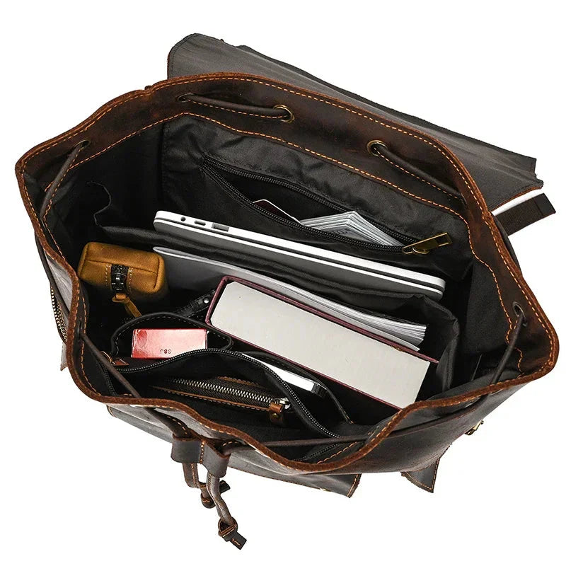 Grand Sac à Dos en Cuir pour Homme