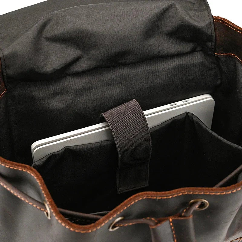 Grand Sac à Dos en Cuir pour Homme