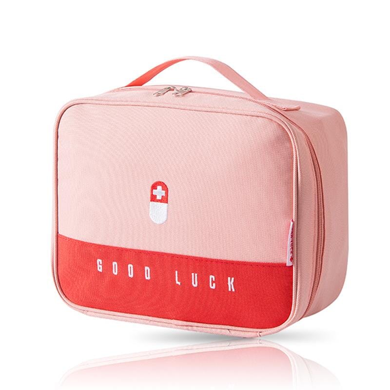 Grande Trousse à Pharmacie Voyage Vide Good Luck (Rose)