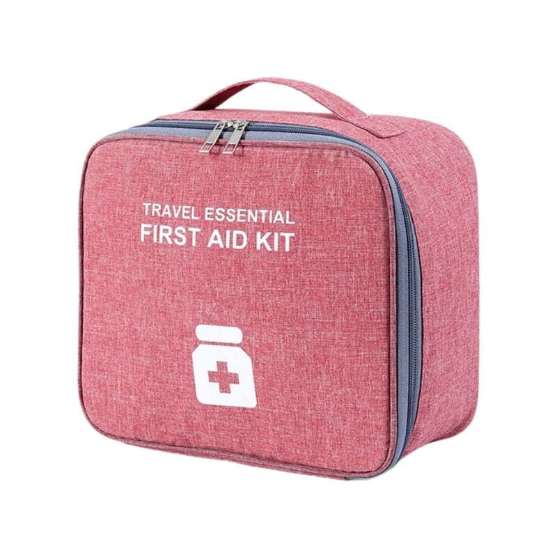 Grande Trousse Médicale pour Voyage Vide - Travel Essential (Rouge)
