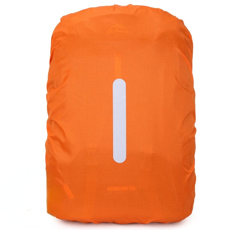 Housse de Pluie pour Sac à Dos Orange (avec Bande Réfléchissante)