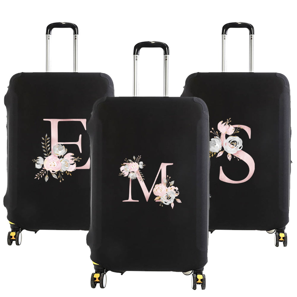 Housse de Valise Pink Gardenia Letter