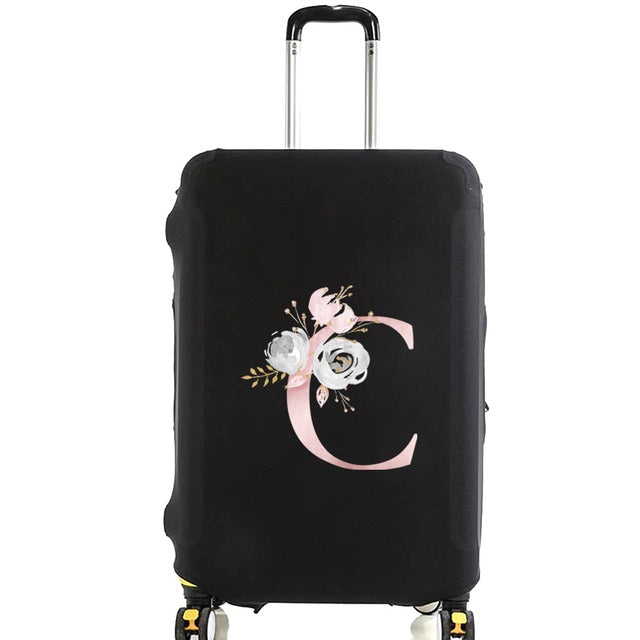 Housse de Valise Pink Gardenia Letter