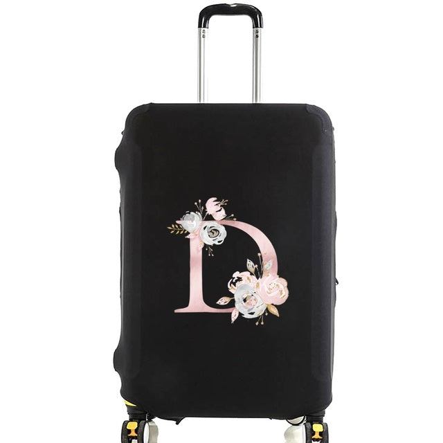 Housse de Valise Pink Gardenia Letter