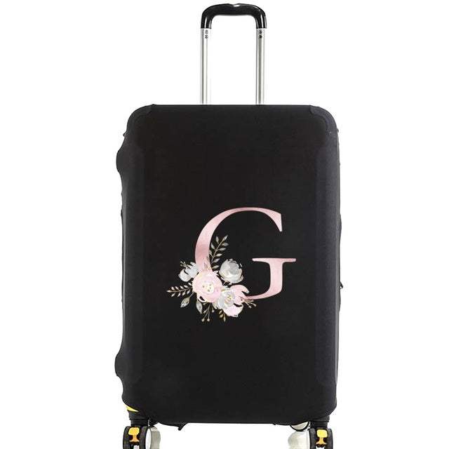 Housse de Valise Pink Gardenia Letter