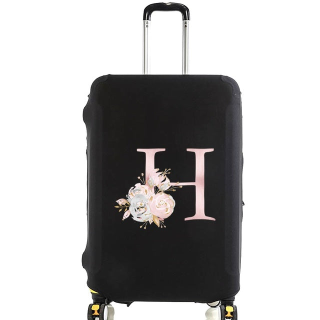 Housse de Valise Pink Gardenia Letter