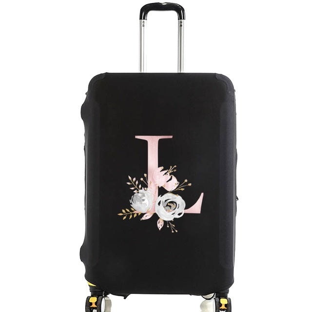 Housse de Valise Pink Gardenia Letter