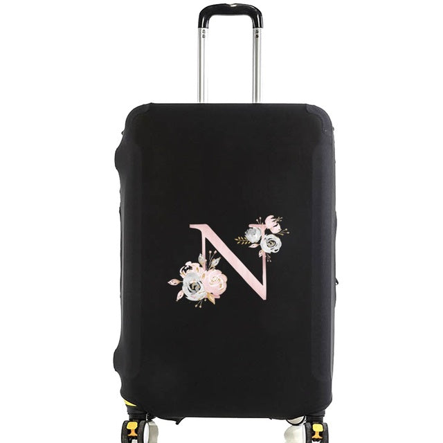Housse de Valise Pink Gardenia Letter