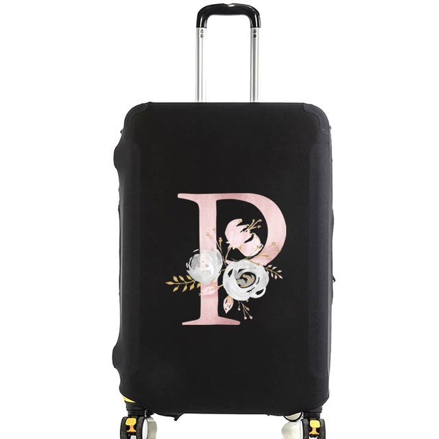 Housse de Valise Pink Gardenia Letter