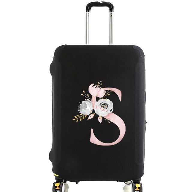 Housse de Valise Pink Gardenia Letter