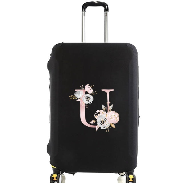 Housse de Valise Pink Gardenia Letter