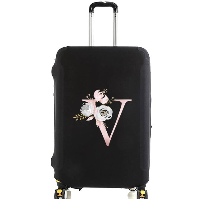 Housse de Valise Pink Gardenia Letter