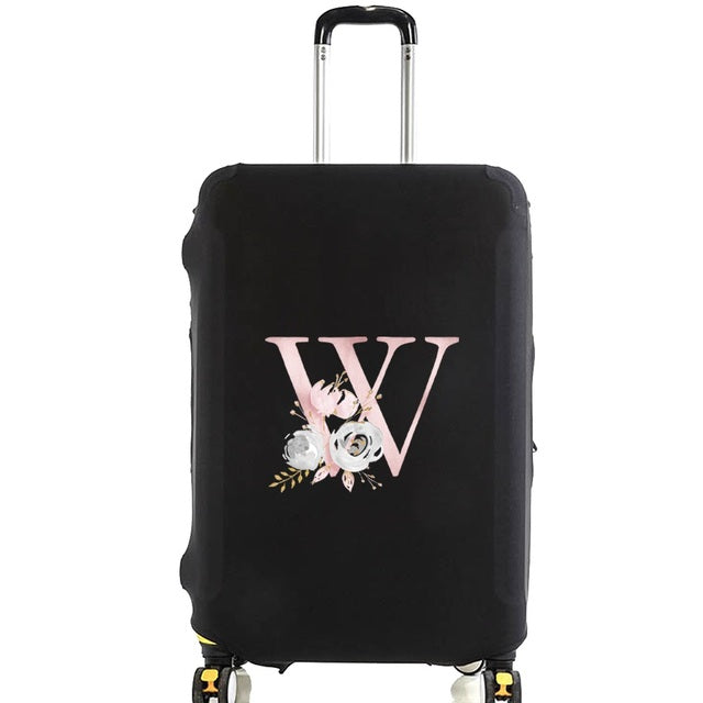 Housse de Valise Pink Gardenia Letter