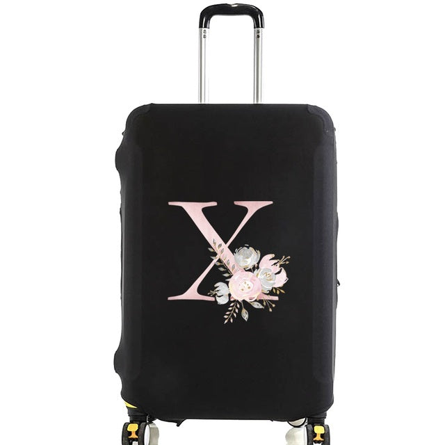 Housse de Valise Pink Gardenia Letter