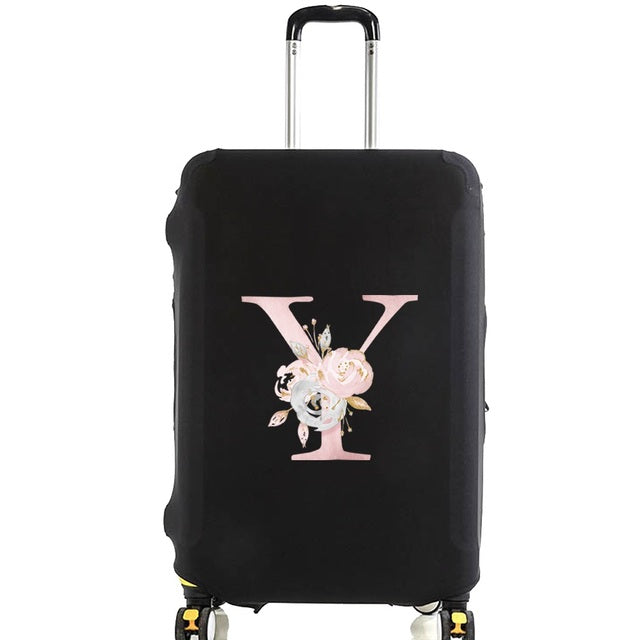 Housse de Valise Pink Gardenia Letter