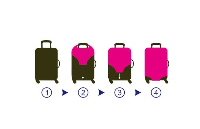 Housse de Protection Valise - Let's Go Explore