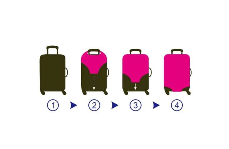 Housse de Protection pour Valise- Explorez le Monde