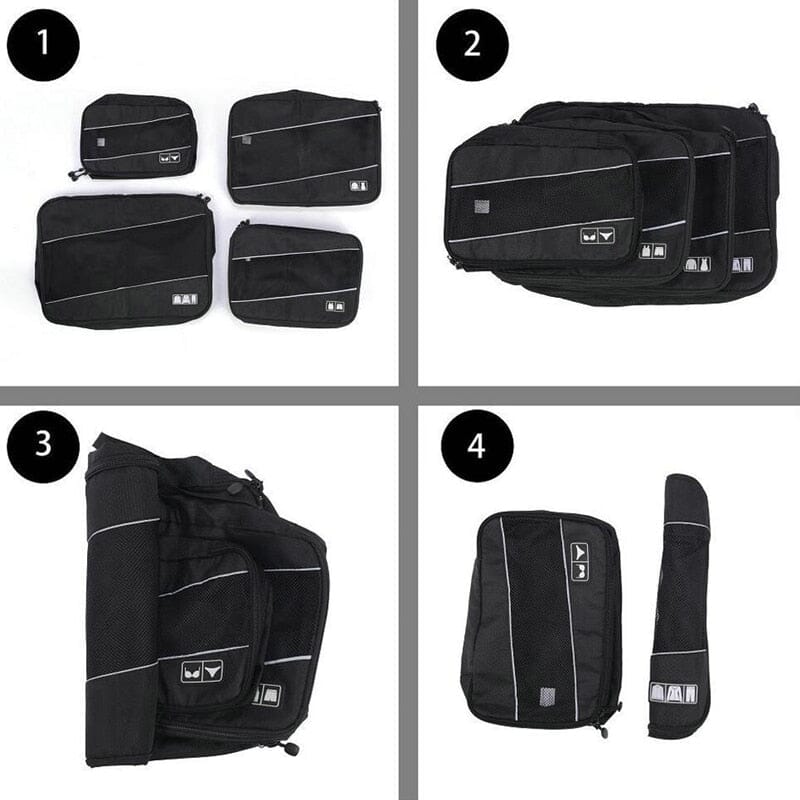 Experte en Organisation de Bagage - Ensemble de 6 Pochettes