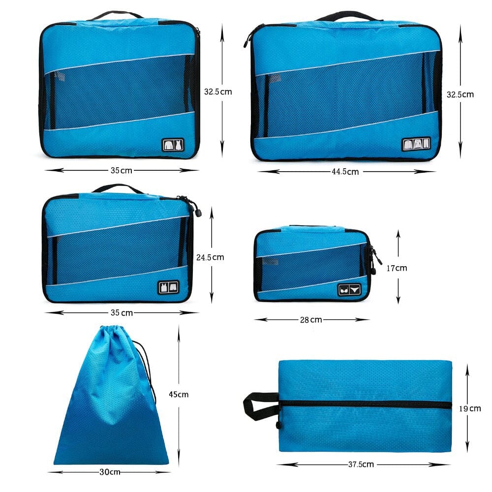 Experte en Organisation de Bagage - Ensemble de 6 Pochettes