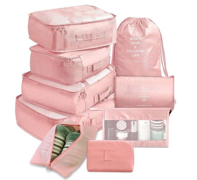 Valise Organics - Colorful Life (Set de 9, Rose)