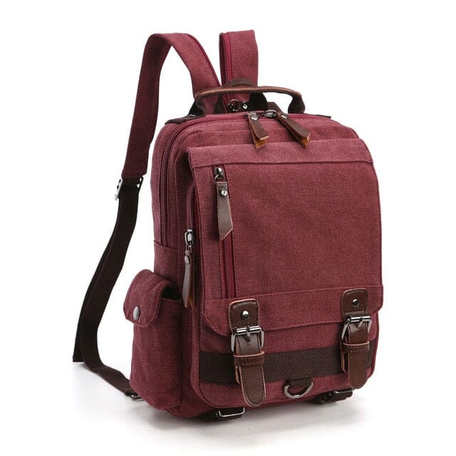 Petit Sac à Dos de Voyage Vintage Femme en Tissu Rétro