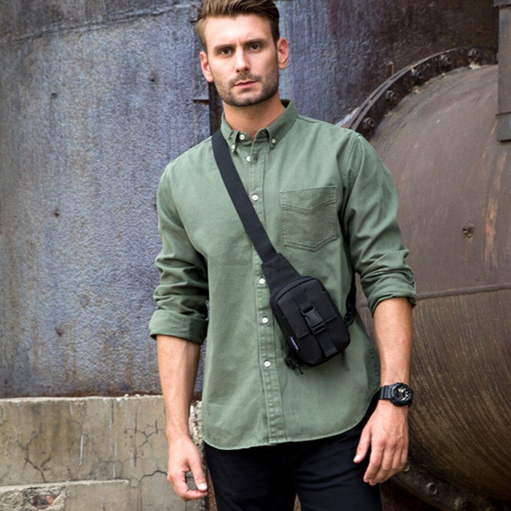 Petit Sac de Poitrine Militaire Voyageur Homme