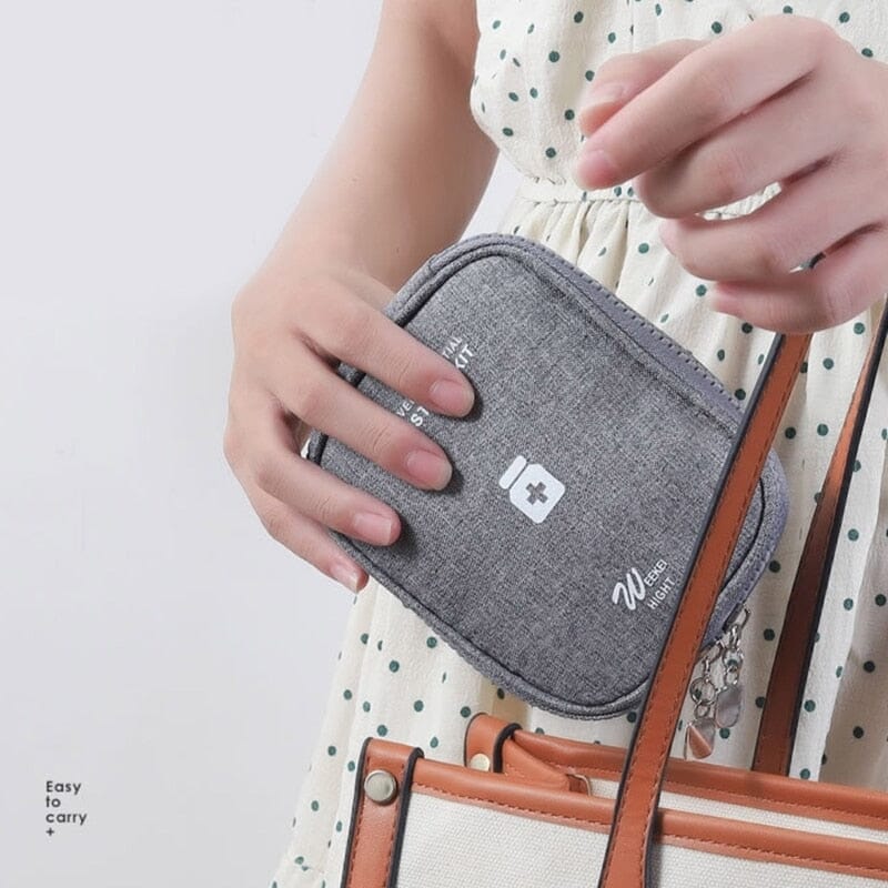 Petite Trousse à Pharmacie Voyage Vide - Voyage Essentials (Gris)
