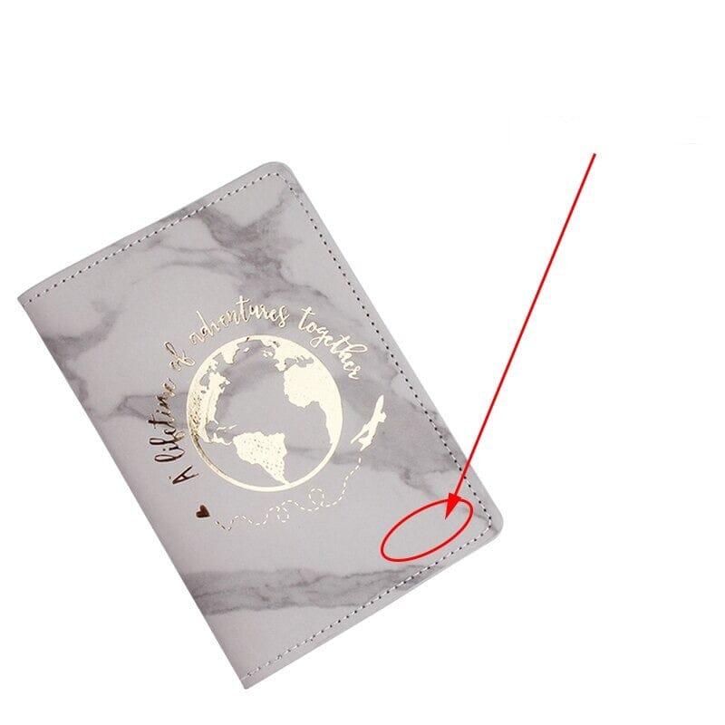 Pochette Passeport Personnalisée pour Couple en Voyage