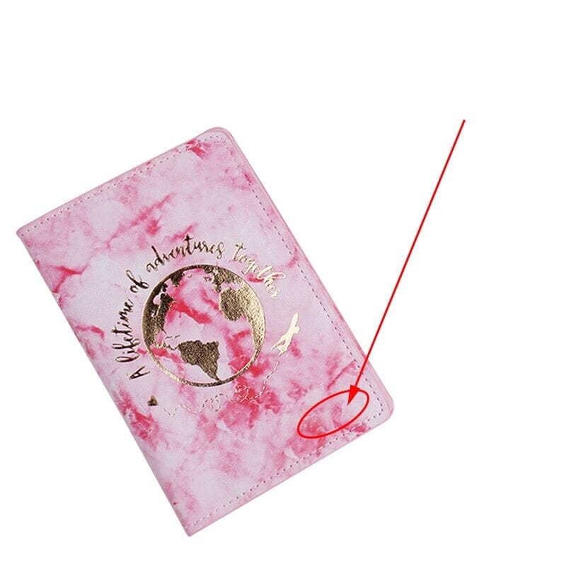 Pochette Passeport Personnalisée pour Couple en Voyage