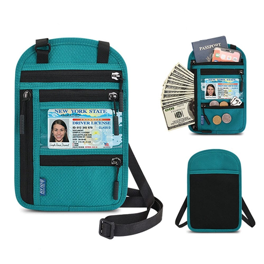Pochette Tour de Cou Voyage pour Billets et Documents (RFID)