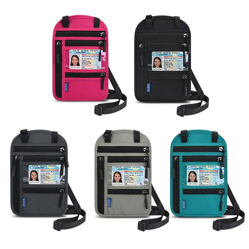 Pochette Tour de Cou Voyage pour Billets et Documents (RFID)